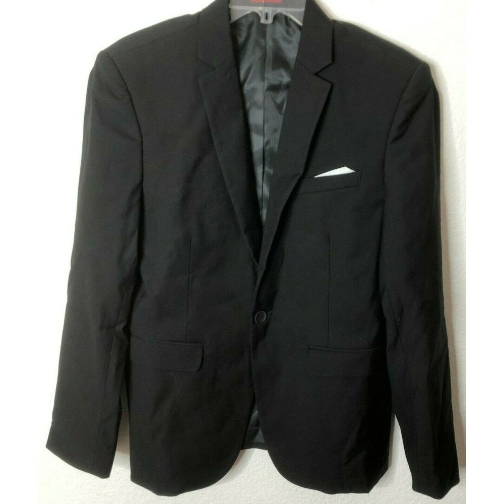 Uninukoo Men's Men's Slim Fit One Button Notch Lap